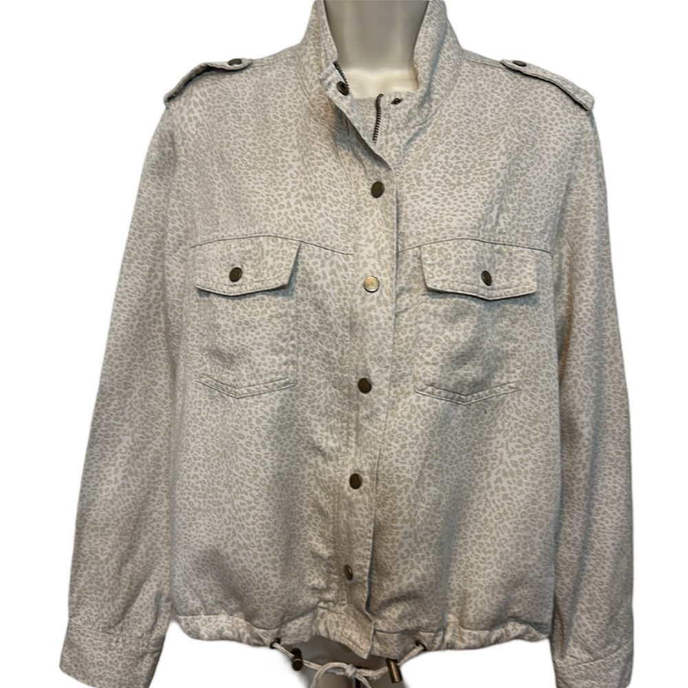Rails Collin's Jacket in White Mini Cheetah Print - Picture 3 of 7